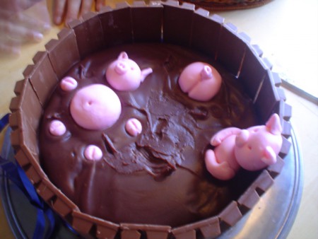 Fin födelsedagstårta